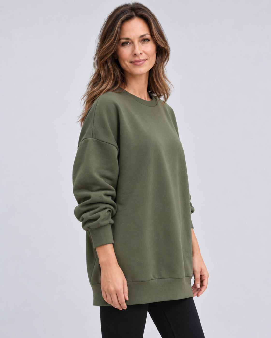 Women's Oversized Crewneck Sweatshirt Pullover