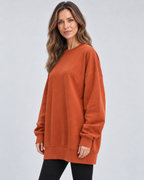 Women's Oversized Crewneck Sweatshirt Pullover