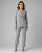 Women's Trouser Suit | Tailored Two Piece Blazer & Trousers Set