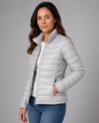 Women's Transitional Puffer Jacket | Lightweight Padded Zip Up
