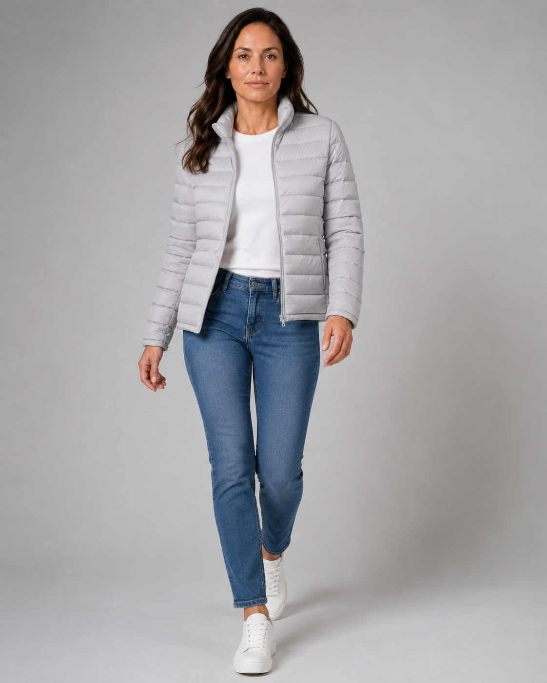 Women's Transitional Puffer Jacket | Lightweight Padded Zip Up