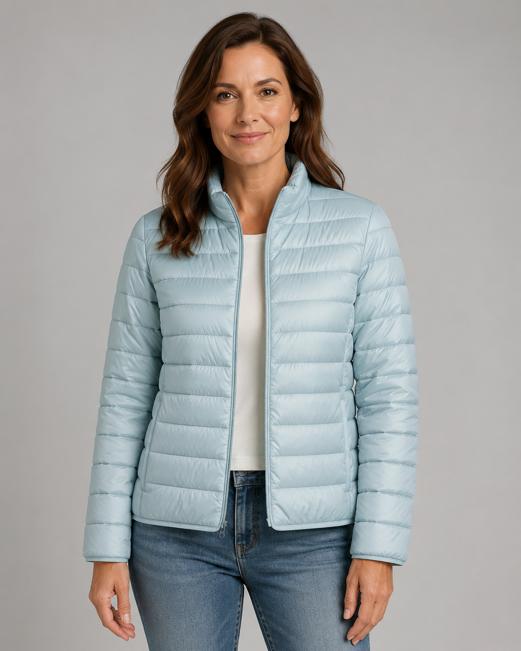 Women's Transitional Puffer Jacket | Lightweight Padded Zip Up