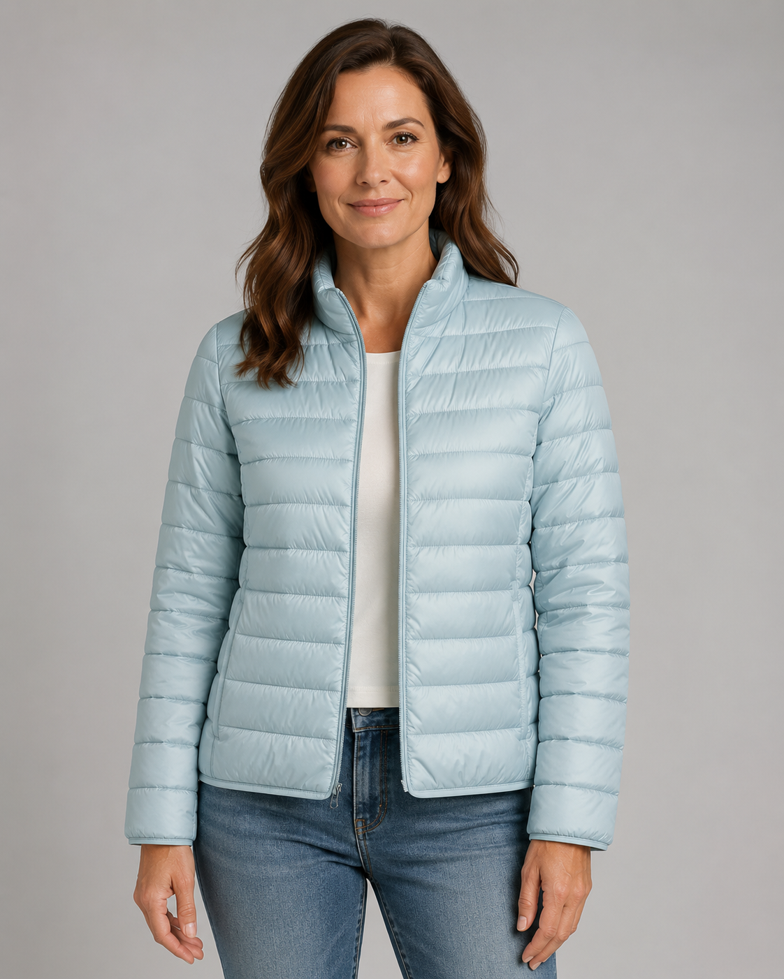 Women's Transitional Puffer Jacket | Lightweight Padded Zip Up