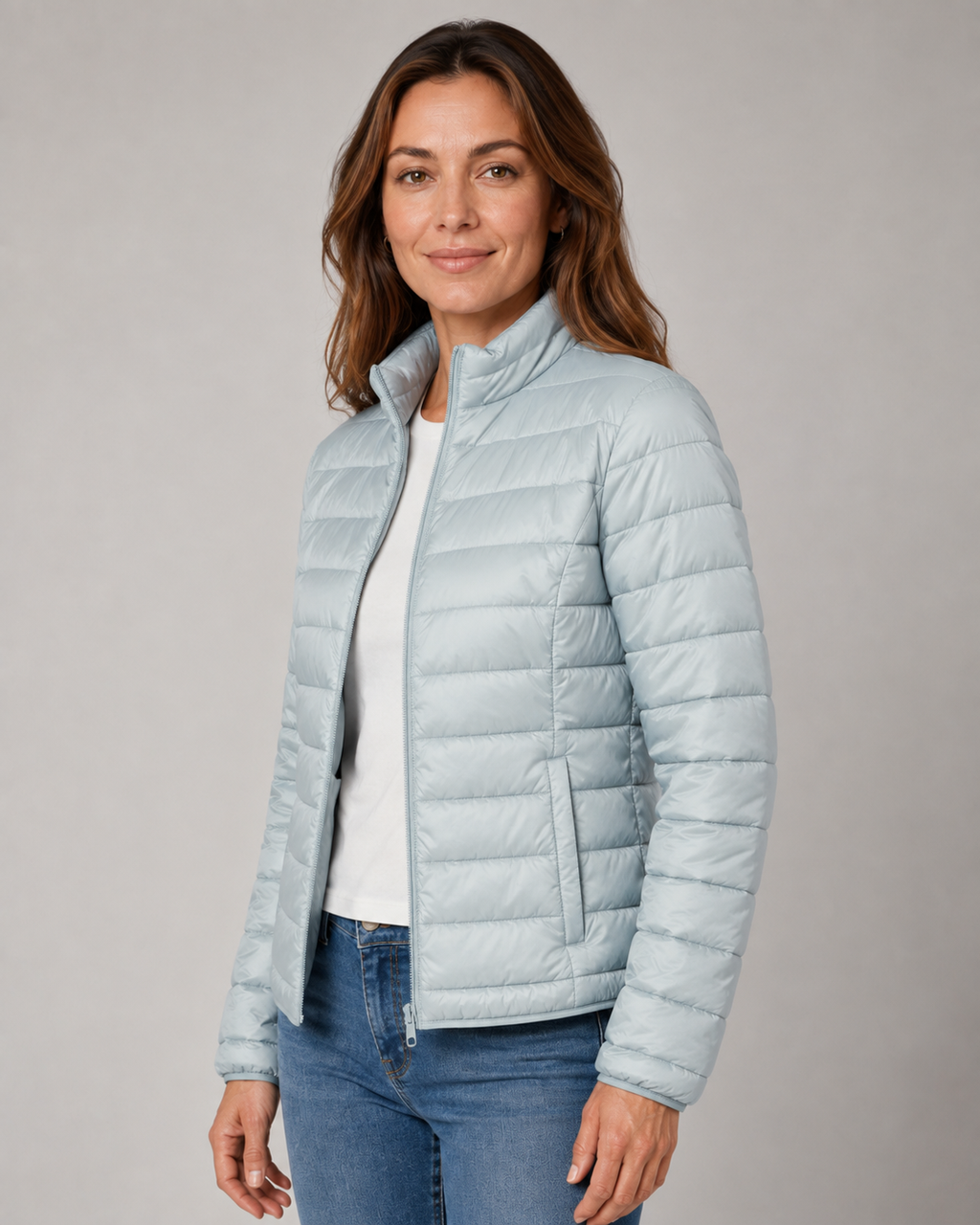 Women's Transitional Puffer Jacket | Lightweight Padded Zip Up