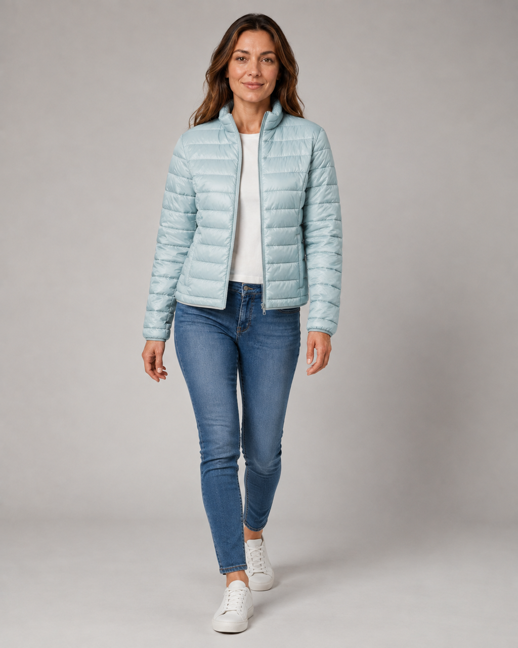 Women's Transitional Puffer Jacket | Lightweight Padded Zip Up