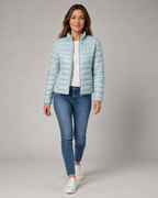 Women's Transitional Puffer Jacket | Lightweight Padded Zip Up