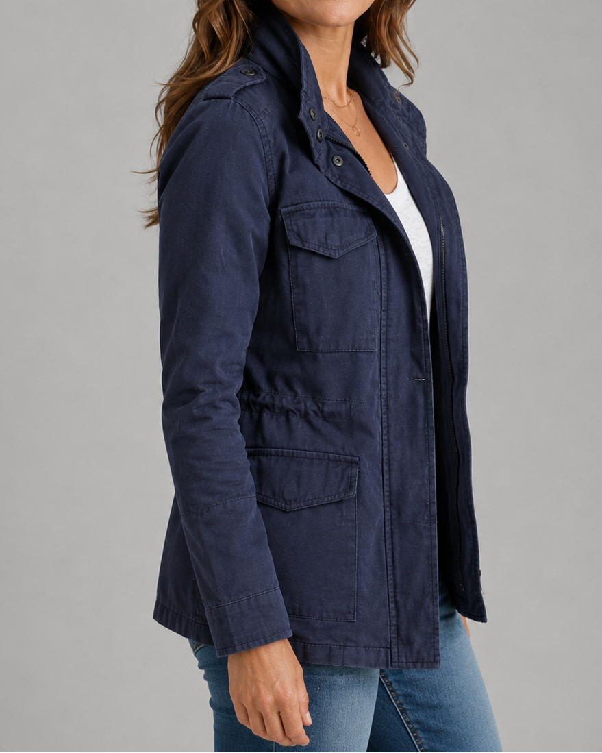 Women's Lightweight Zip Up Utility Jacket