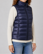 Women's Padded Gilet | Lightweight Stand Collar Zip Up Quilted Vest