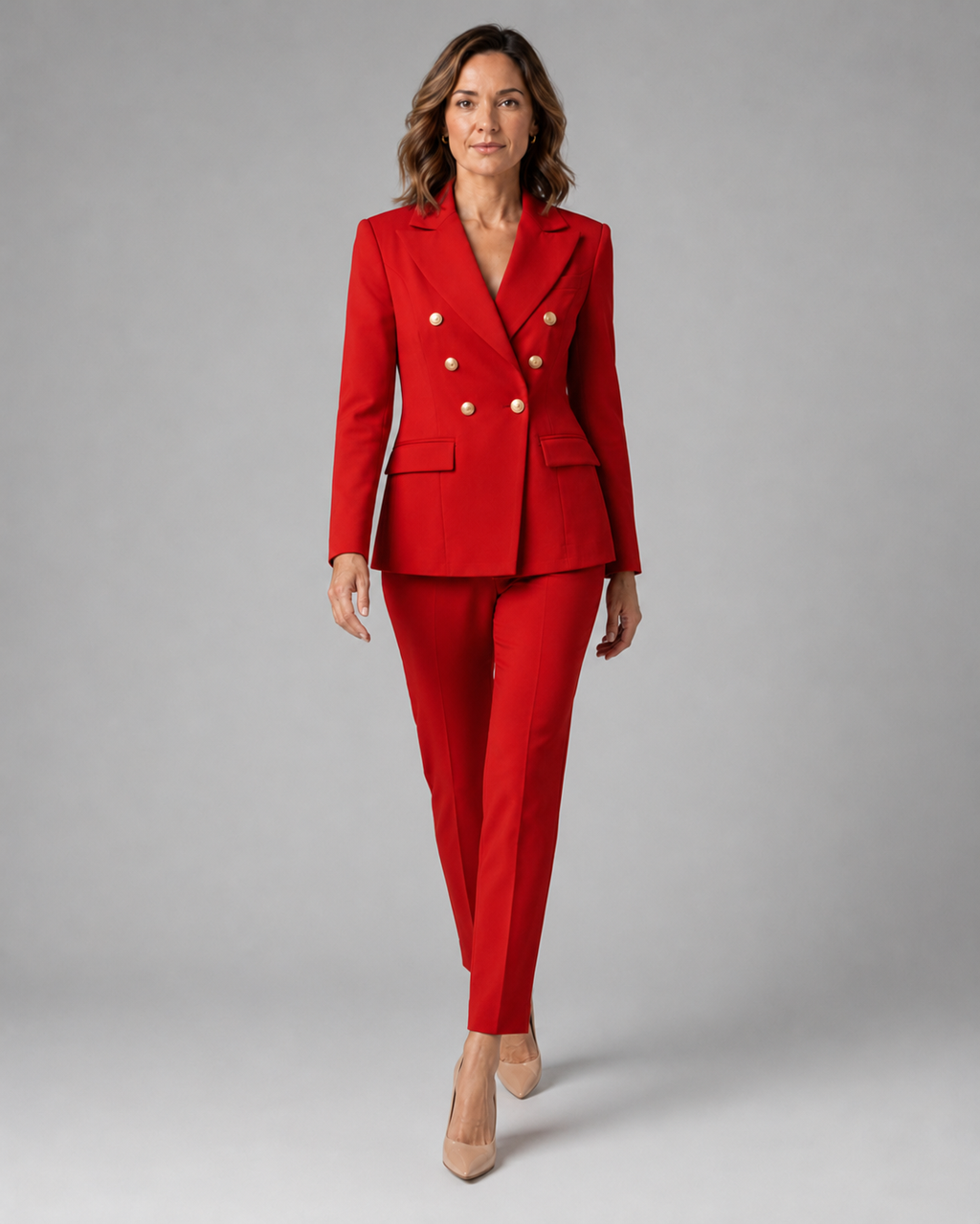 Women's Trouser Suit | Tailored Two Piece Blazer & Trousers Set