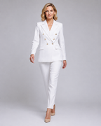 Women's Trouser Suit | Tailored Two Piece Blazer & Trousers Set
