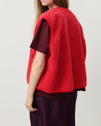 Women's Sherpa Fleece Gilet | Button Up Sleeveless Fleece Bodywarmer