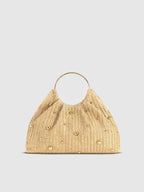 Women's Beaded Crochet Hobo Bag