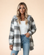 Women's Checked Shacket 1