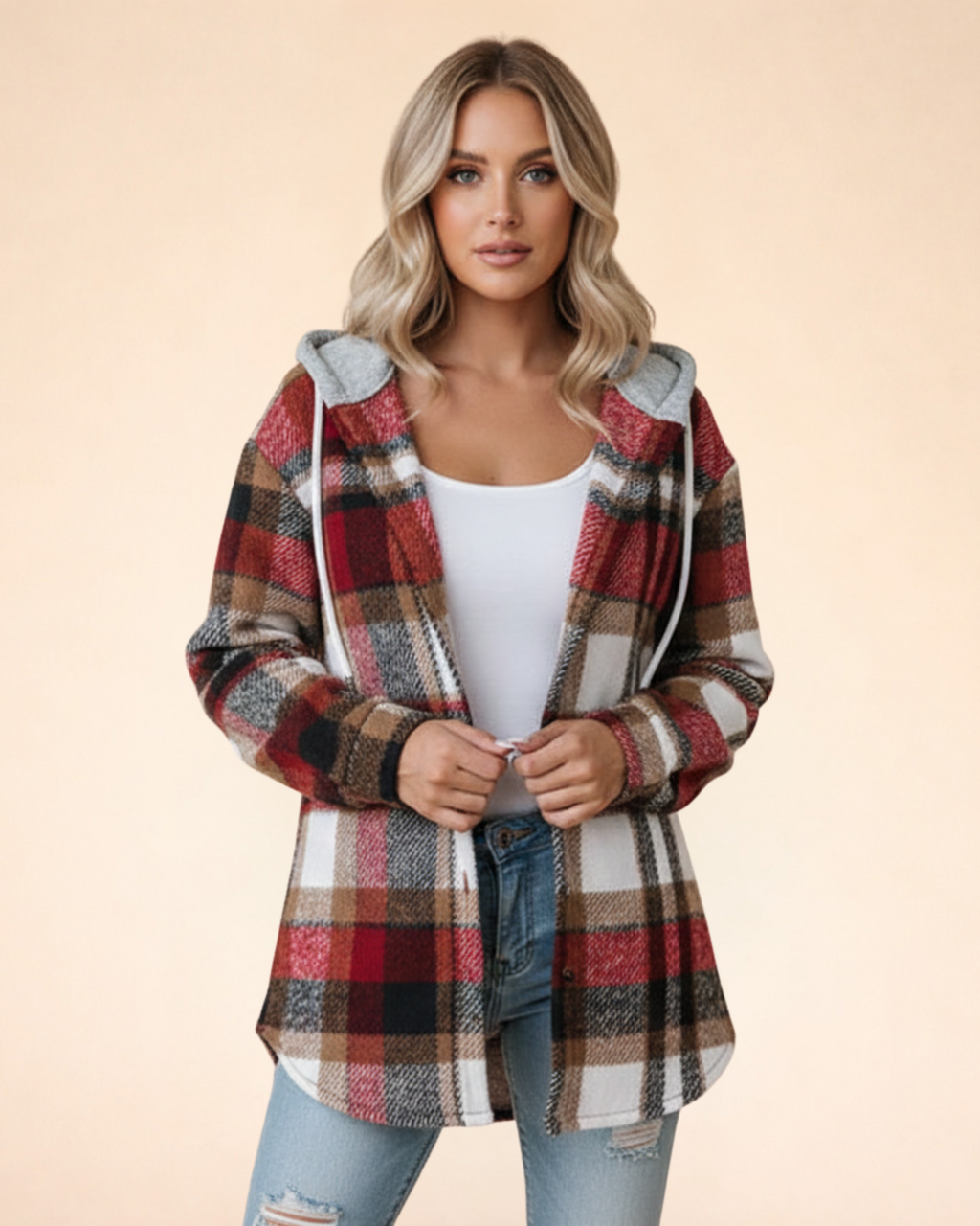 Women's Checked Shacket 4
