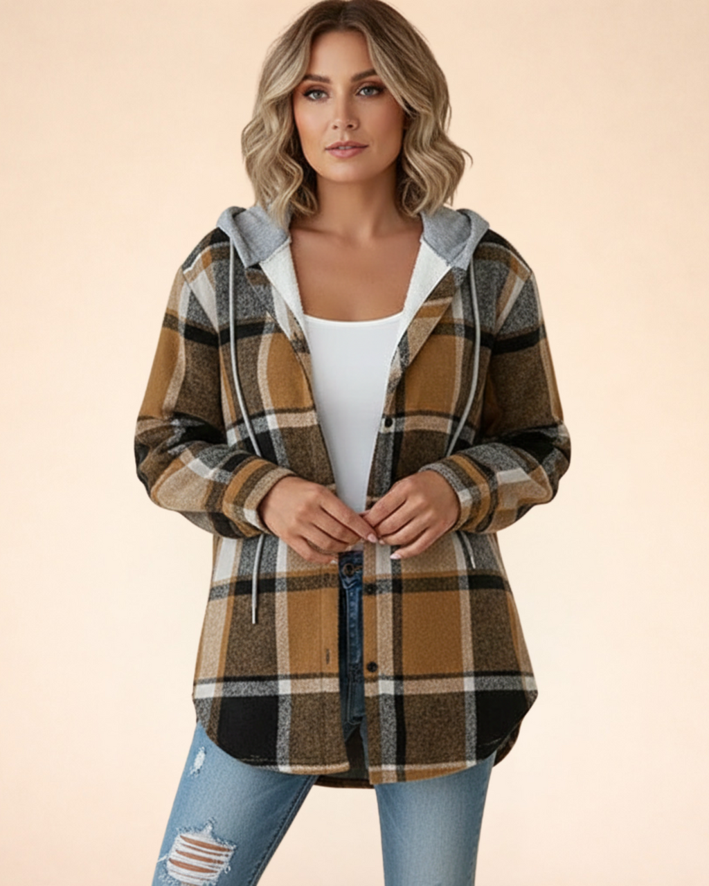Women's Checked Shacket 5