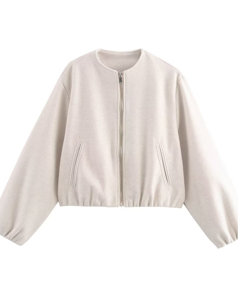 Women's Cropped Bomber Jacket 3