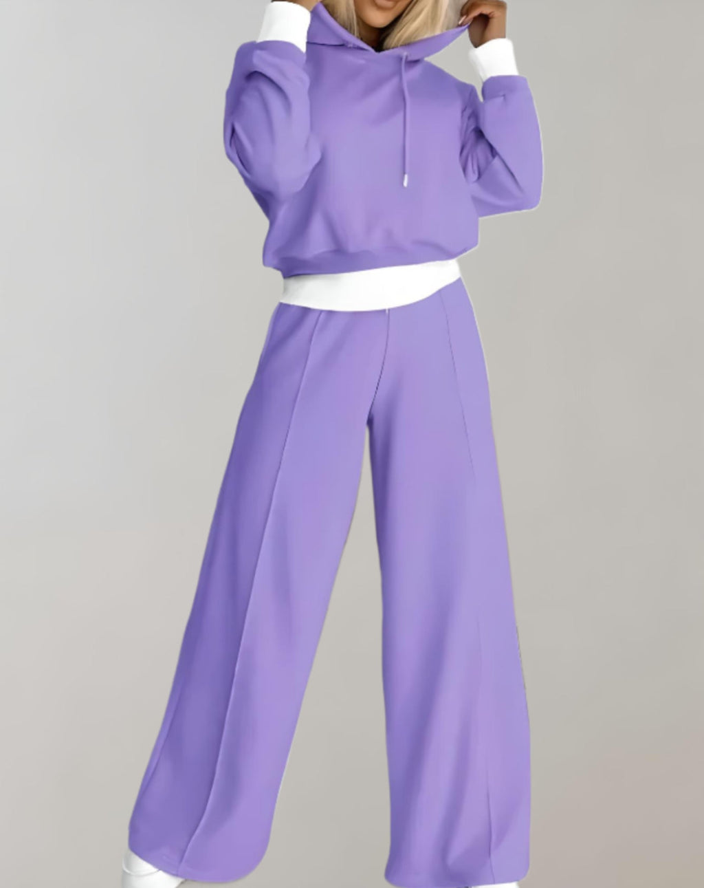 Women's Cropped Hoodie Co-Ord Set 2