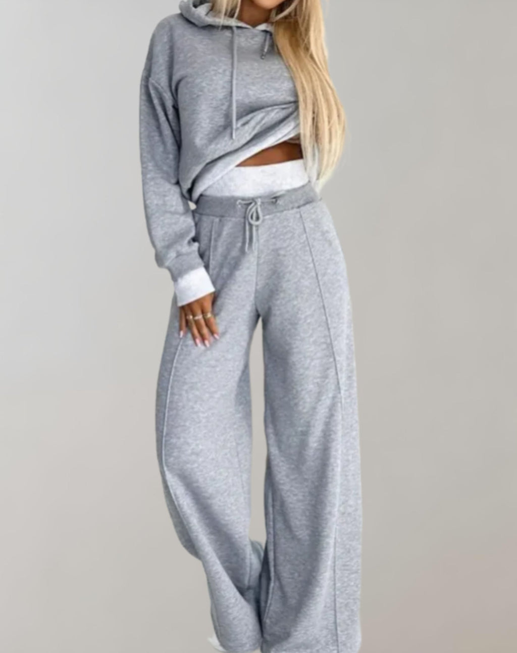Women's Cropped Hoodie Co-Ord Set 3