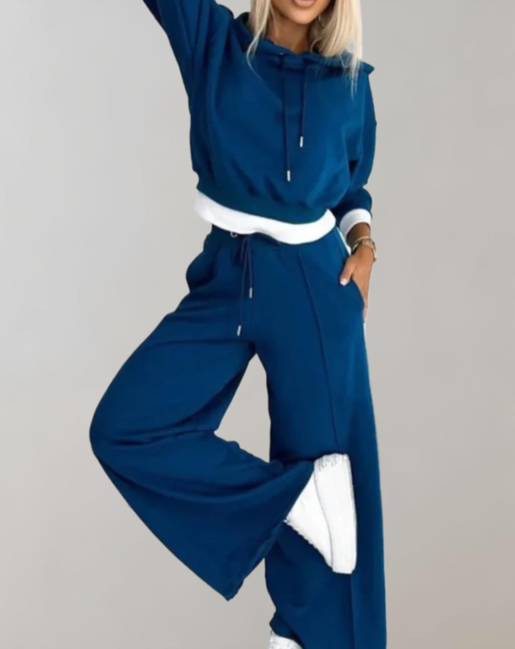 Women's Cropped Hoodie Co-Ord Set 4