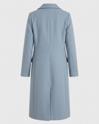 Women's Double Breasted Longline Trench Coat | Notch Lapel