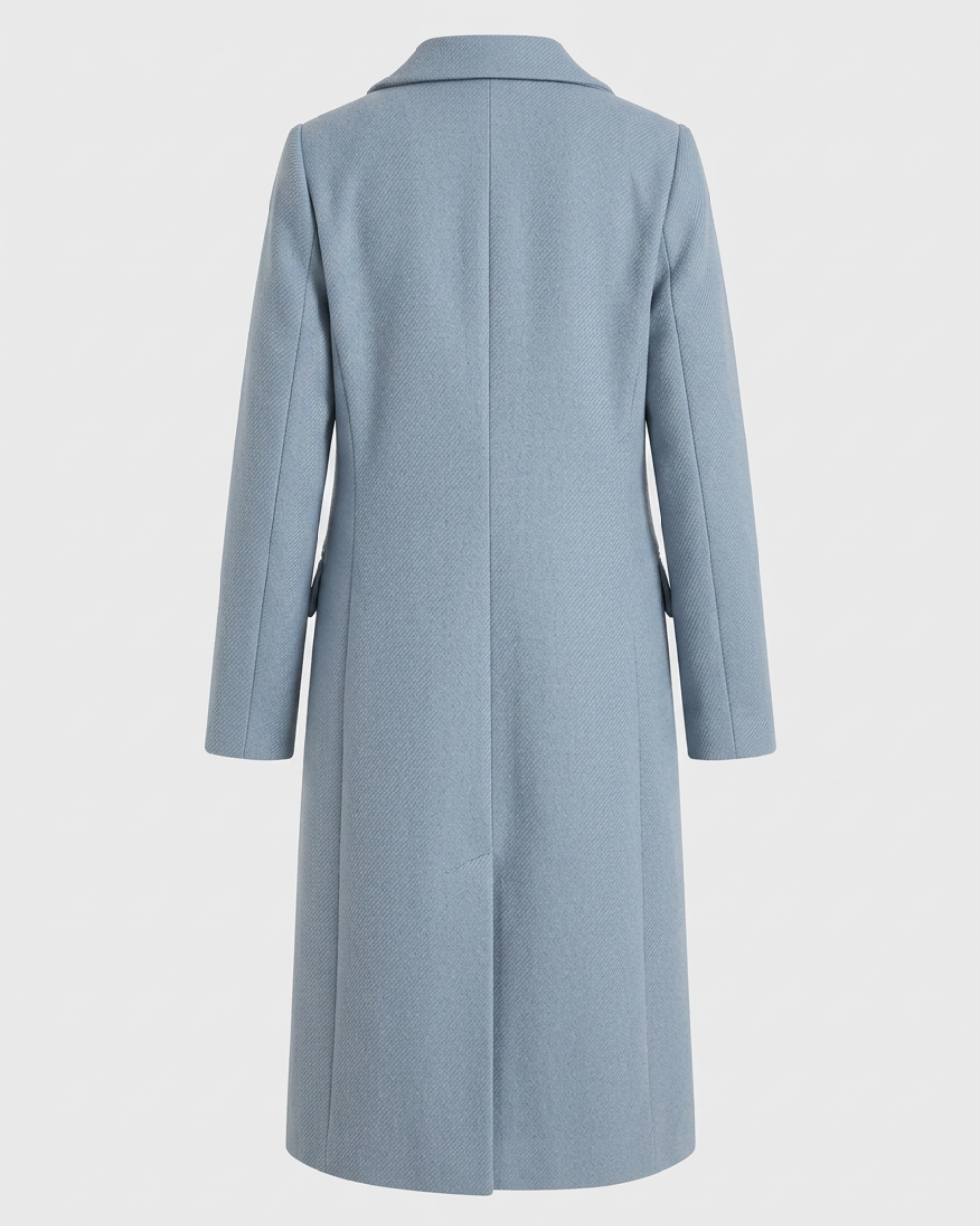 Women's Double Breasted Longline Trench Coat | Notch Lapel