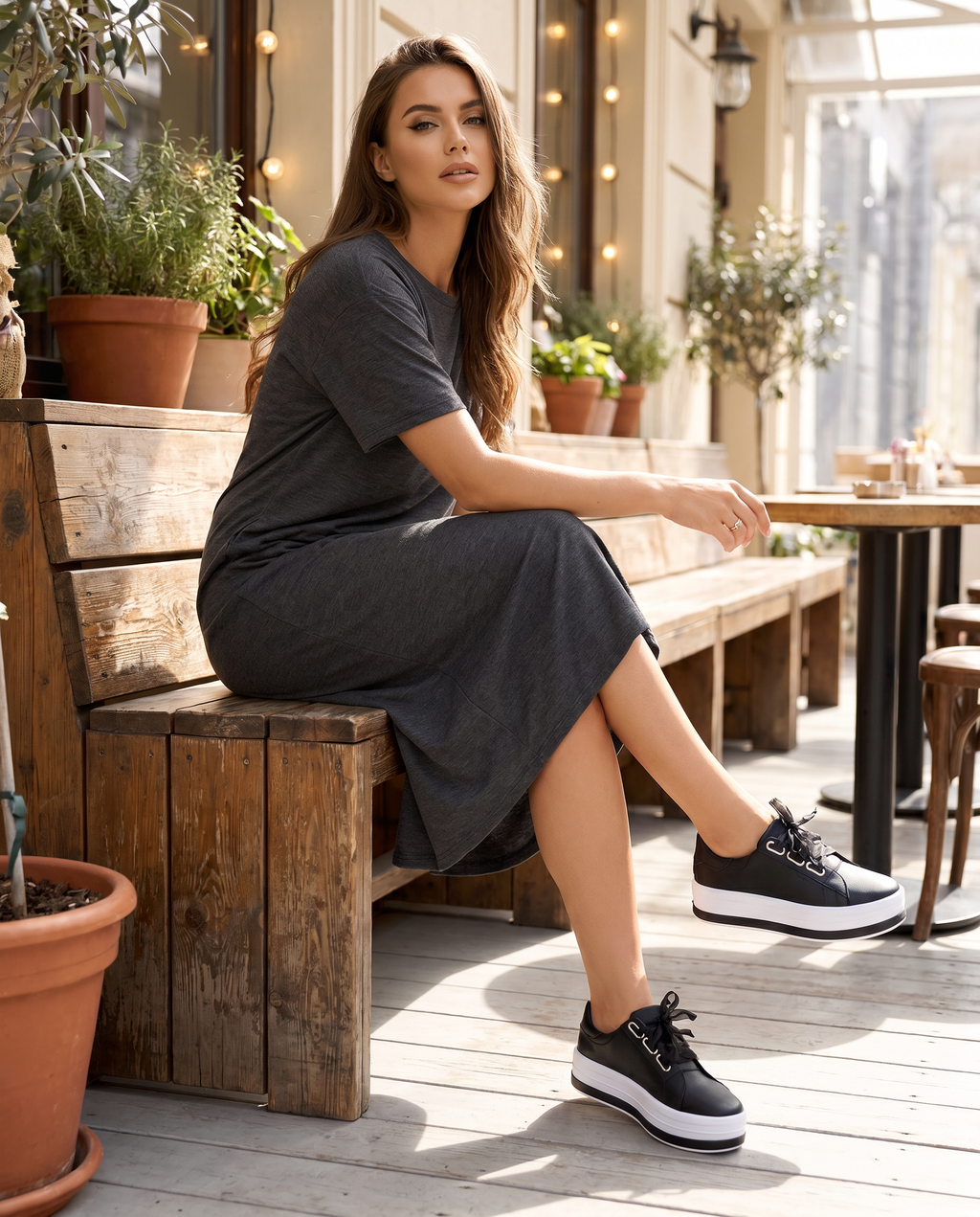 Women's Flat Lace-Up Low Top Trainers