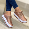 Women's Flat Lace-Up Low Top Trainers