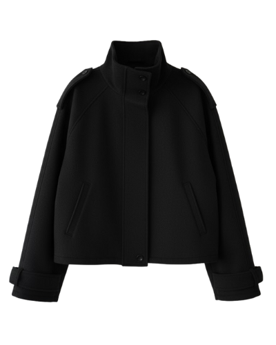 Women's Funnel Neck Cropped Jacket 5