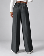 Dark grey office trousers full length