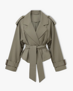Women's Lace-Up Trench Coat 1