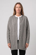 Women's Longline Knit Cardigan with Button Front