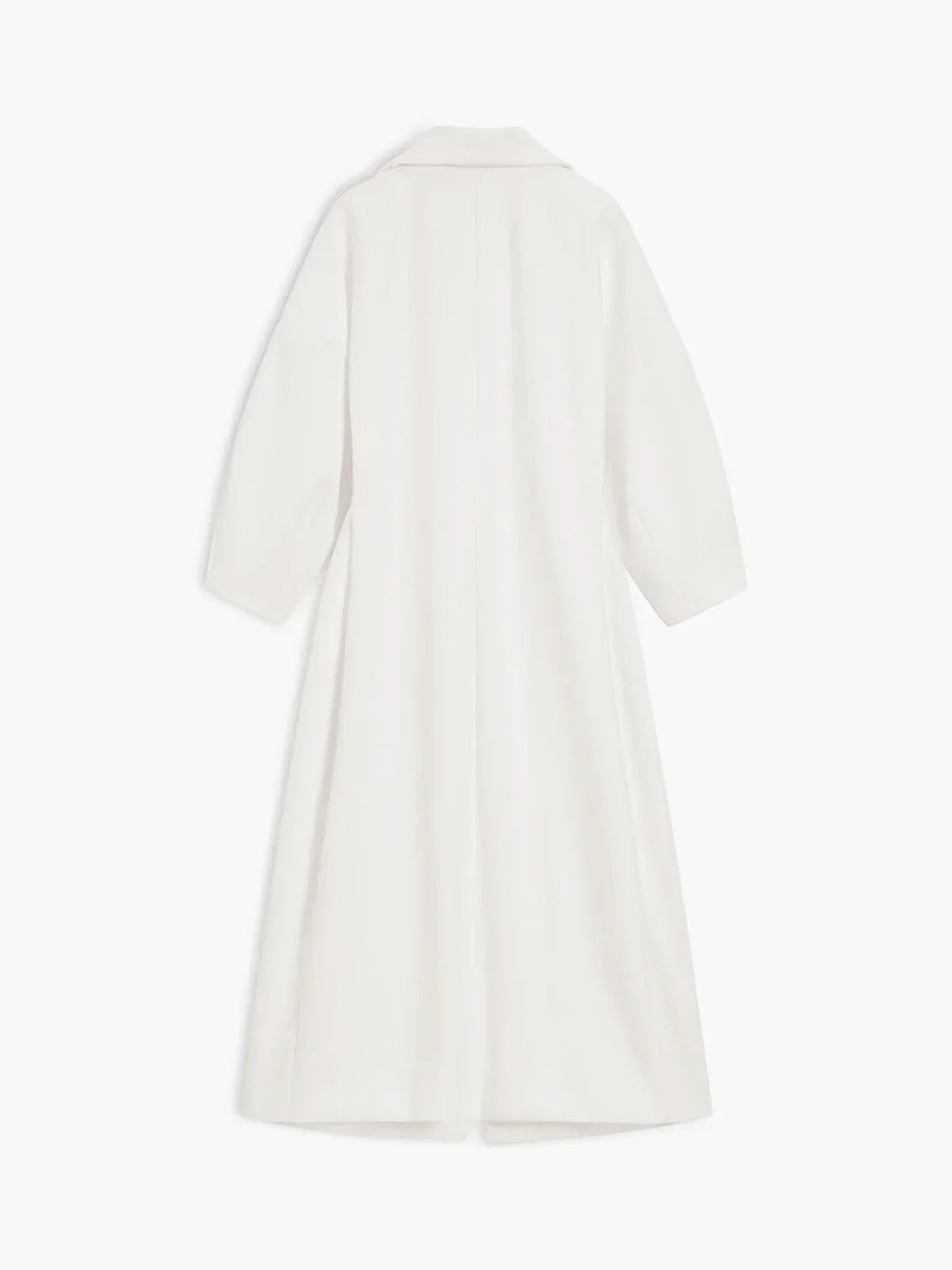 Women's Oversized Longline Double Breasted Coat with Lapel Collar