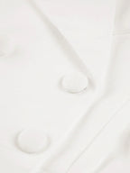 Women's Oversized Longline Double Breasted Coat with Lapel Collar