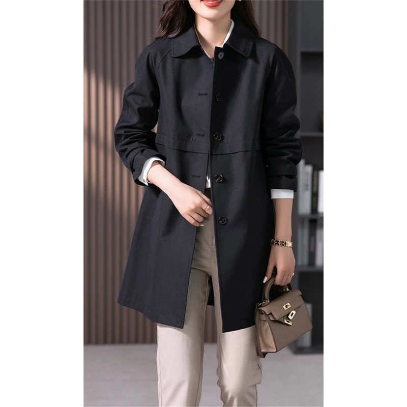Women's Single Breasted Trench Coat 6