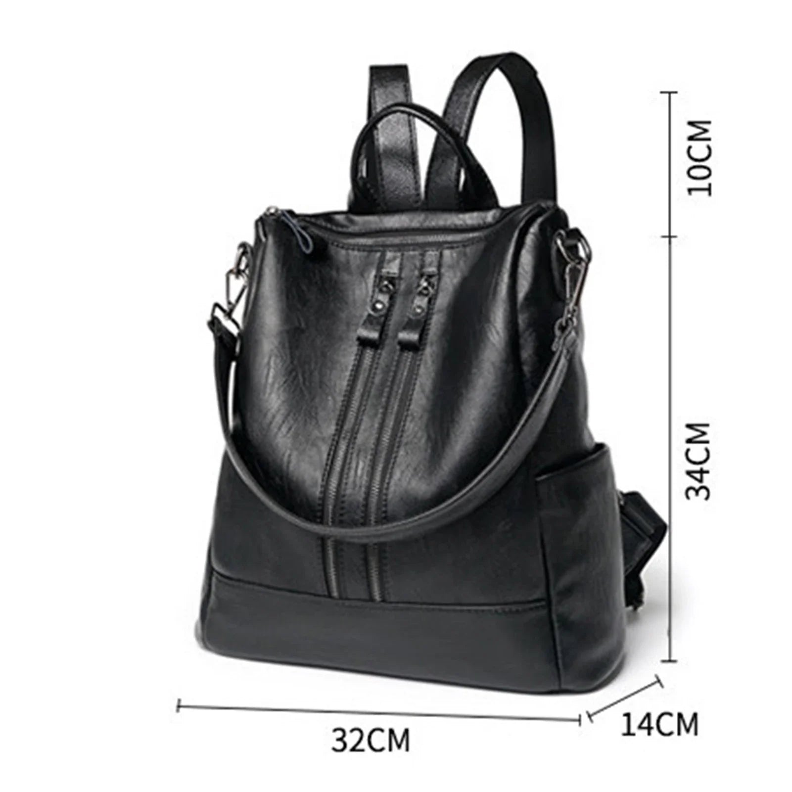 Women's Modern Faux Leather Backpack