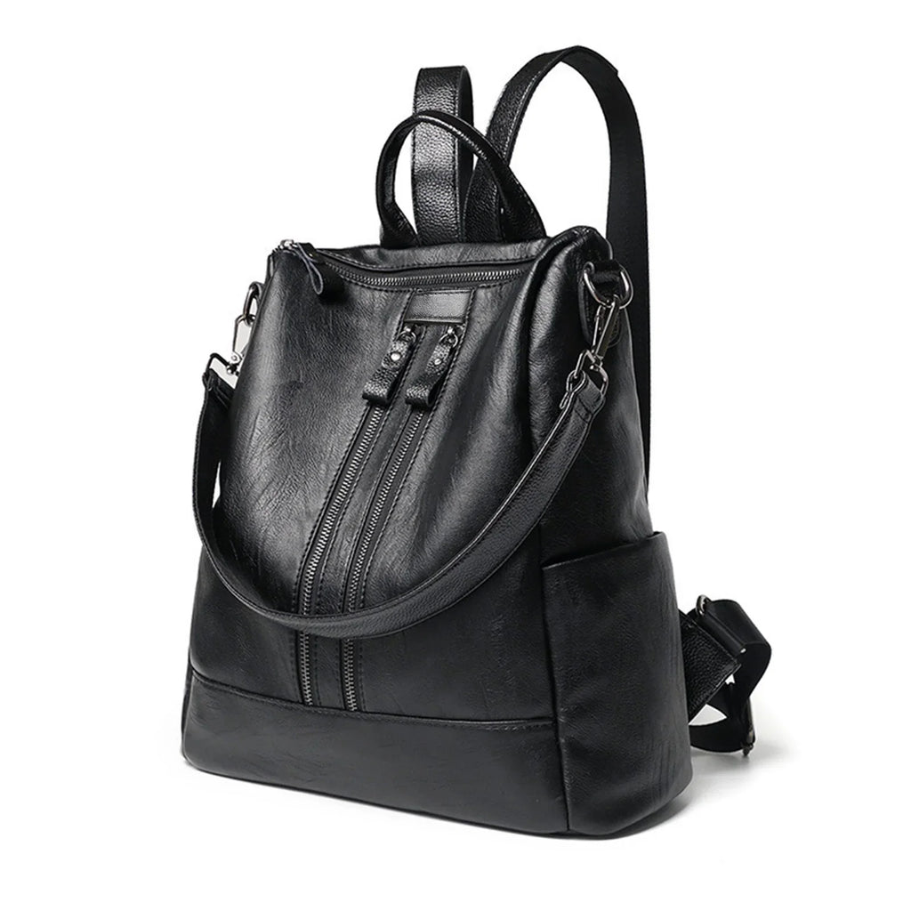 Women's Modern Faux Leather Backpack