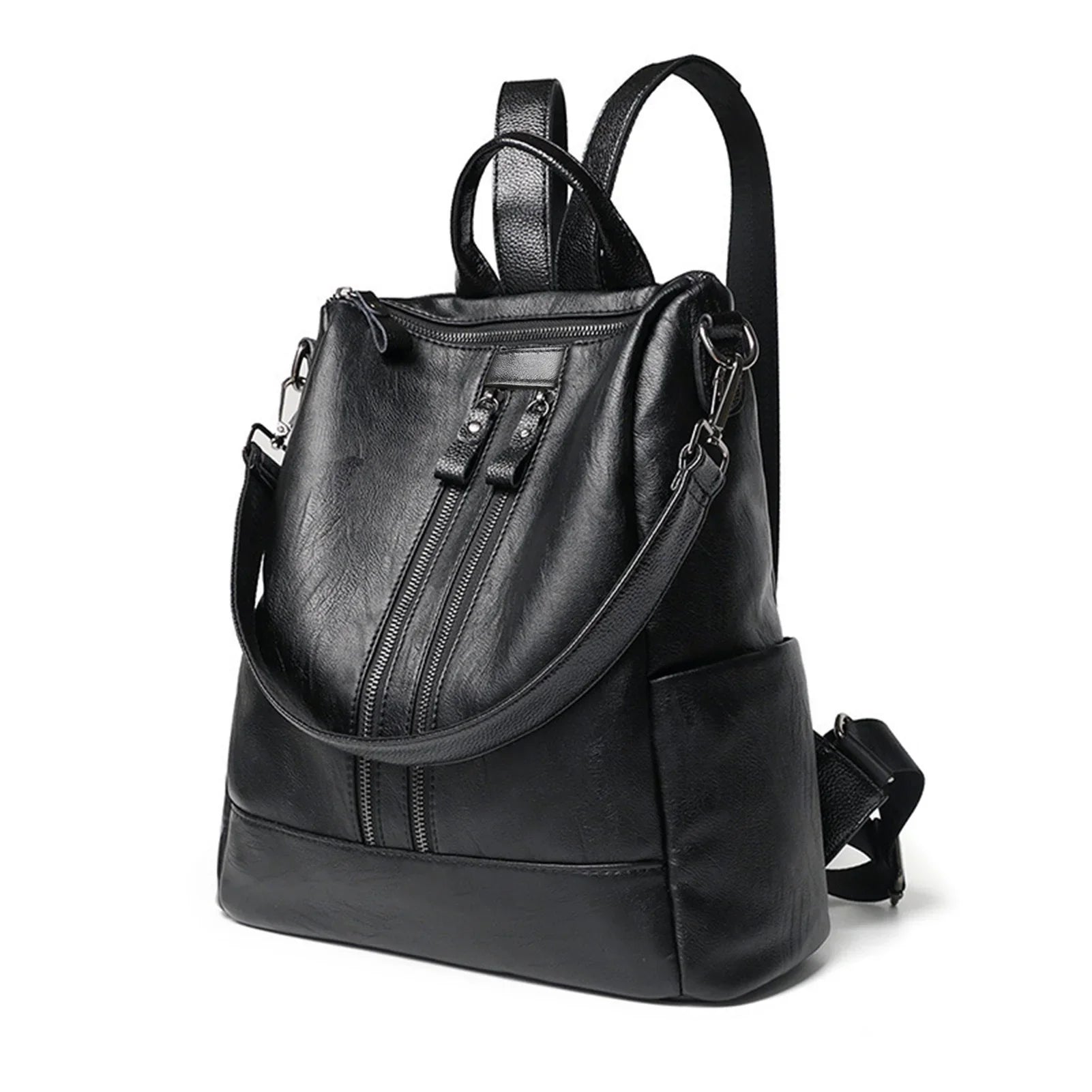 Women's Modern Faux Leather Backpack