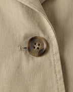 Women's Notch Lapel Trench Coat | Mid Length Single Breasted Button Up Jacket