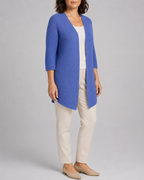 Women's Open Front Ribbed Knit Cardigan | Relaxed Fit