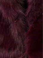 Women's Oversized Faux Fur Coat with Lapel Collar