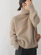 Women's Oversized Soft Knit Turtleneck Jumper
