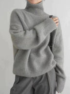 Women's Oversized Soft Knit Turtleneck Jumper
