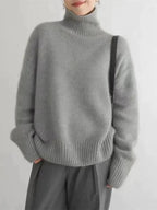 Women's Oversized Soft Knit Turtleneck Jumper