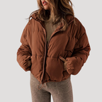 Women's Oversized Quilted Puffer Jacket with Hood