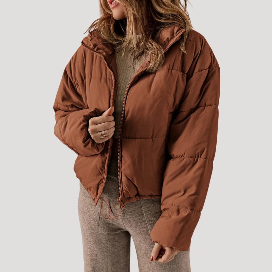 Women's Oversized Quilted Puffer Jacket with Hood
