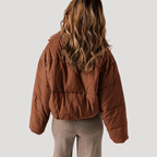 Women's Oversized Quilted Puffer Jacket with Hood