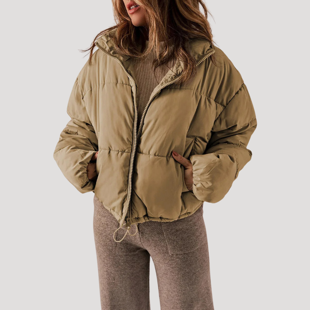 Women's Oversized Quilted Puffer Jacket with Hood