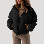 Women's Oversized Quilted Puffer Jacket with Hood
