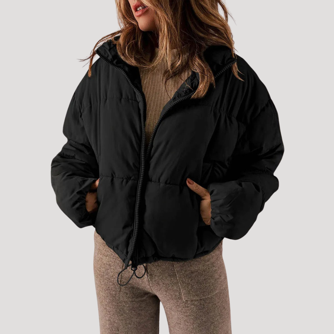Women's Oversized Quilted Puffer Jacket with Hood