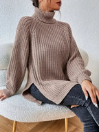 Women's Chunky Knit Turtleneck Jumper size guide